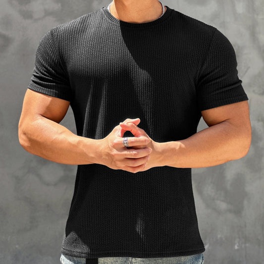 Sports And Fitness Short Sleeved Men's Quick Drying T-shirt